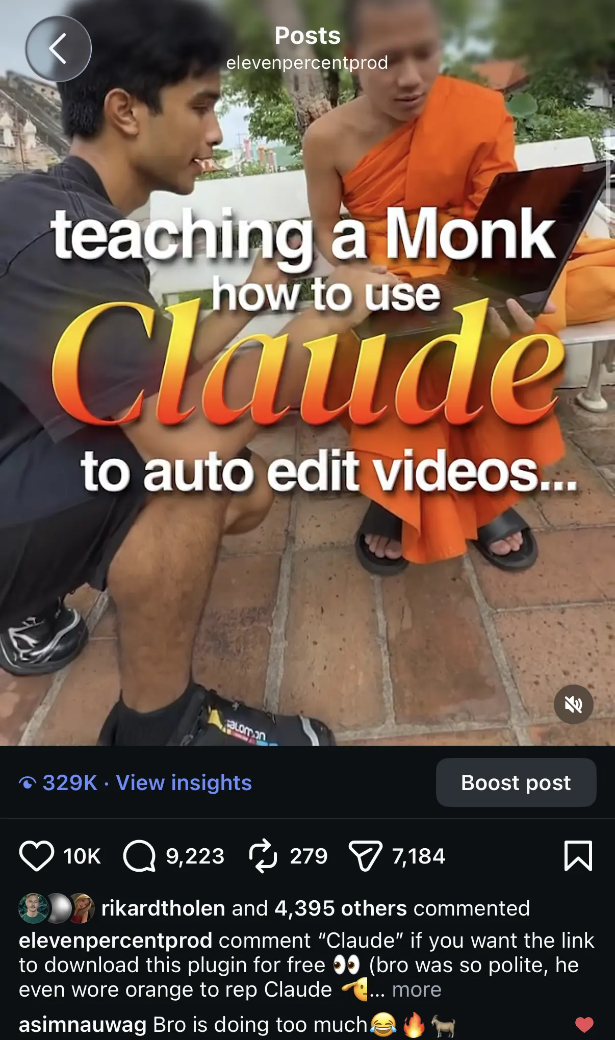 329 thousand view AutoEdit post
