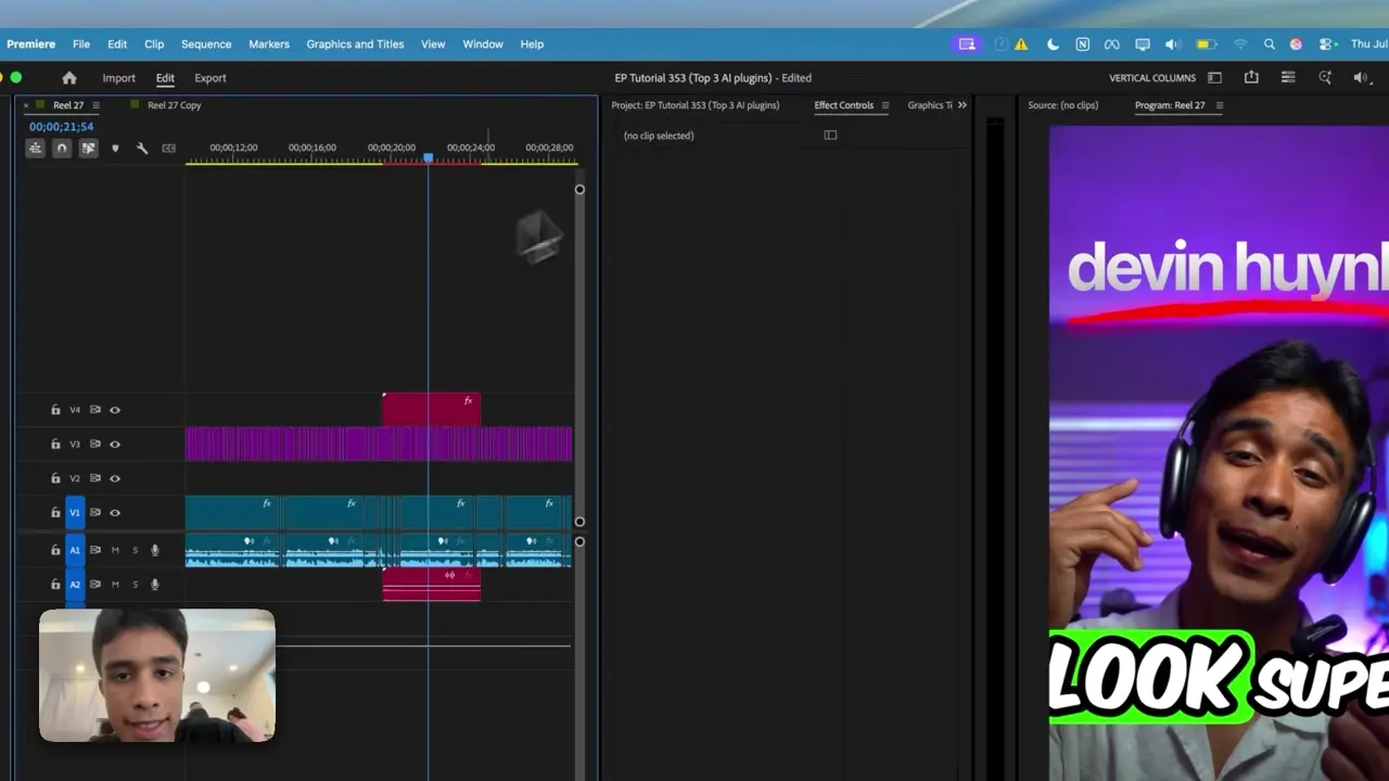 AutoEdit Creator Mode AI editing tools inside Premiere Pro